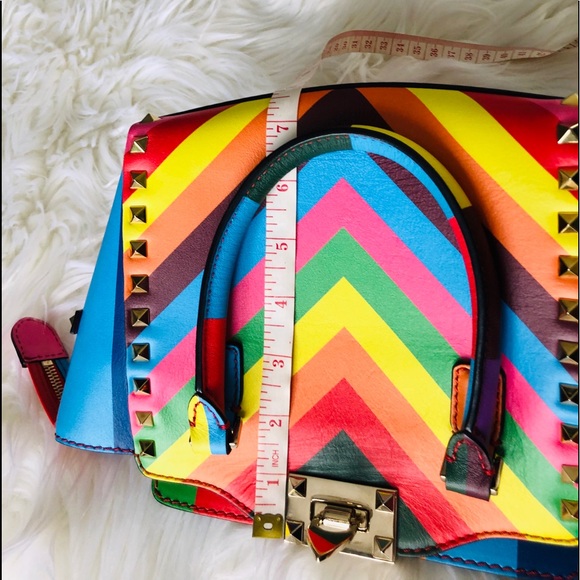 VALENTINO Bag Multicolor 1973 Authentic - Picture 8 of 11